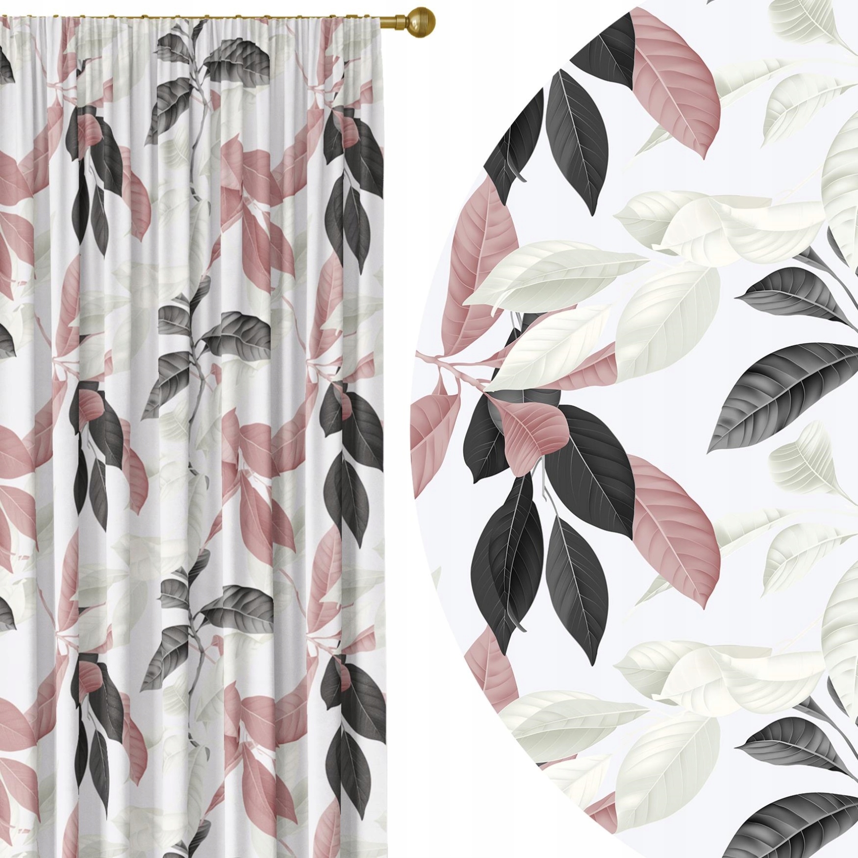 

Zasłona Gotowa 140x250 Na Taśmie Żabki