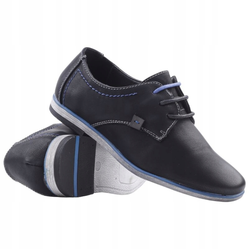 

Buty Wizytowe chłopięce czarne półbuty