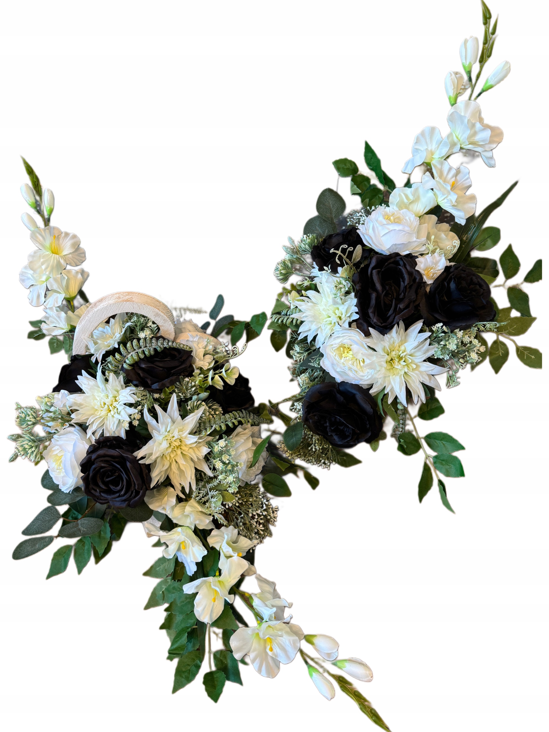 Dekorácia náhrobné srdce komplet 2v1 chryzantémy náplň do vázy hrob cintorín