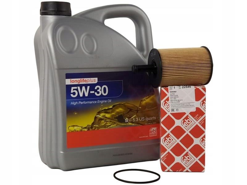 FEB32947;FEB22546 - FEBI ФИЛЬТР + МАСЛО 5W30 5L SKODA OCTAVIA II 1.9 TDI