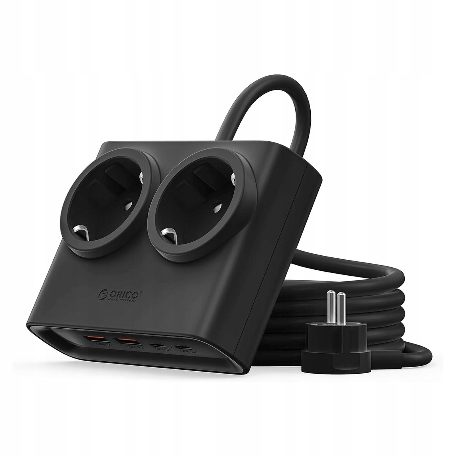 Zásuvková Lišta 6V1 S Usb-c 25W Gan Orico PDC25 Černá 1.6 M