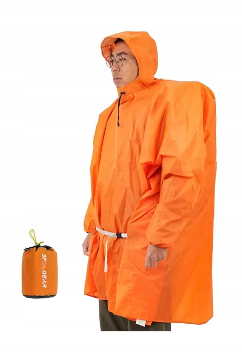 3F Ul Peleryna przeciwdeszczowa Sleeve pomarańczowa