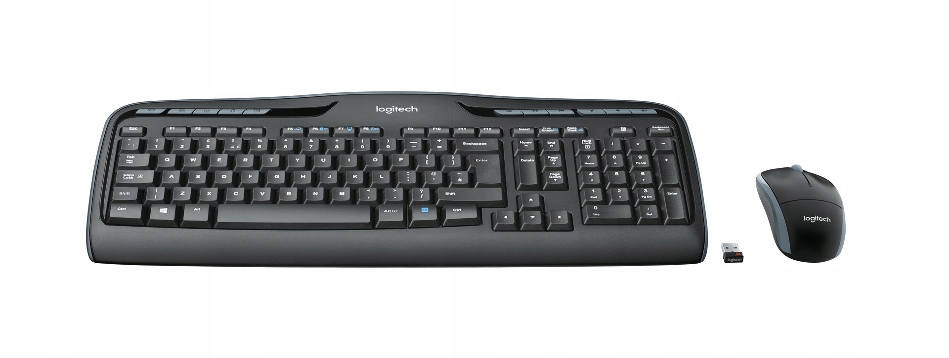 Logitech Wireless Combo MK330 klawiatura Dołączona myszka Usb Qwertz Niemie