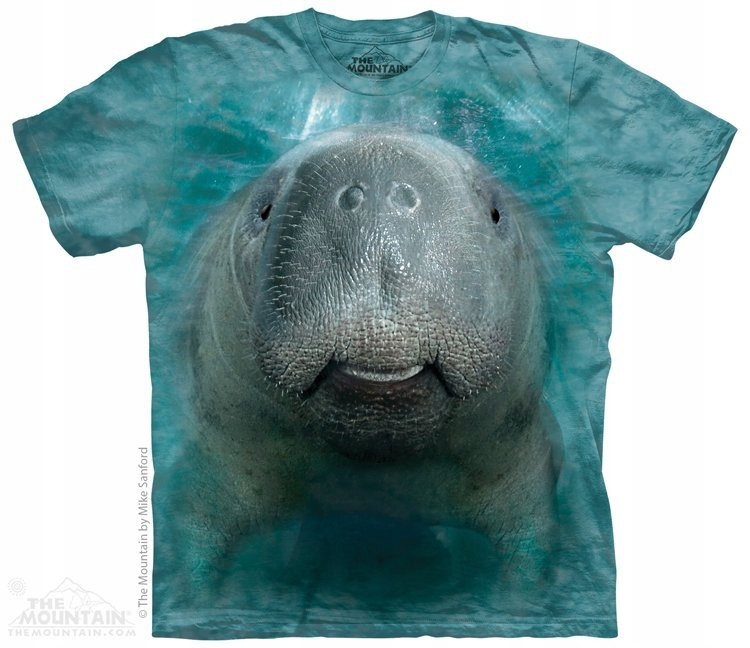 Tričko s manatem Big Face Manatee The Mountain 2XL