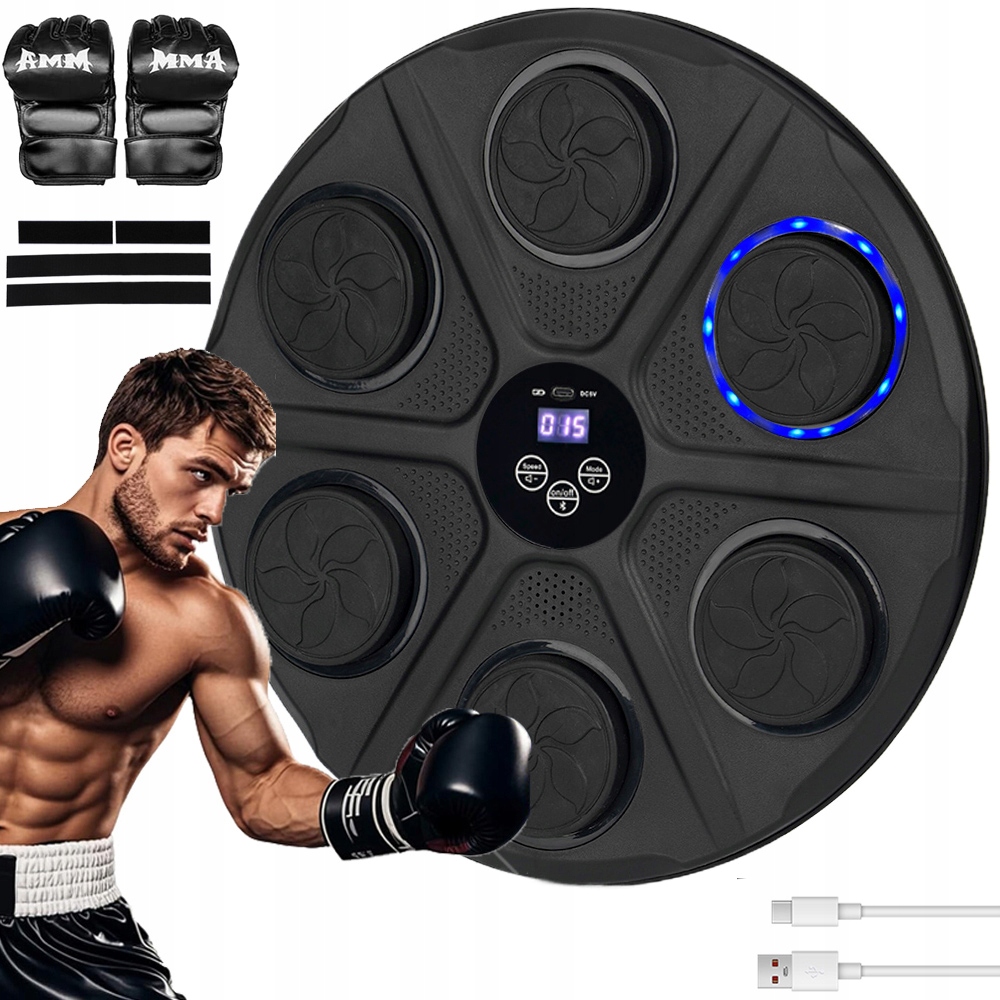 Elektronický Bluetooth Boxerský Trenažér Na Zeď S Led Displejem, Inteligentní