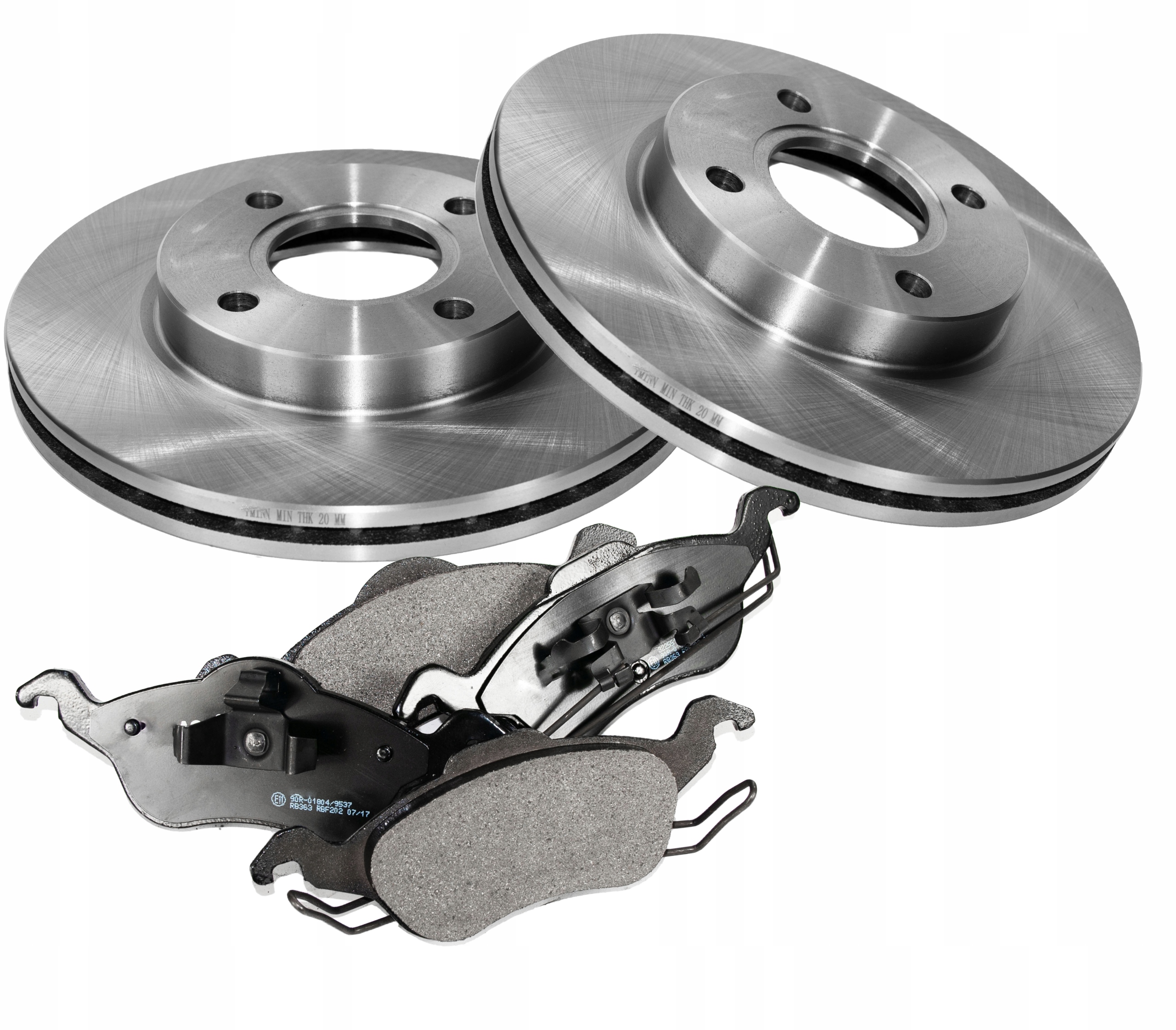 Zestaw hamulcowy GT-Parts przód wentylowane tarcze klocki Ford Mazda