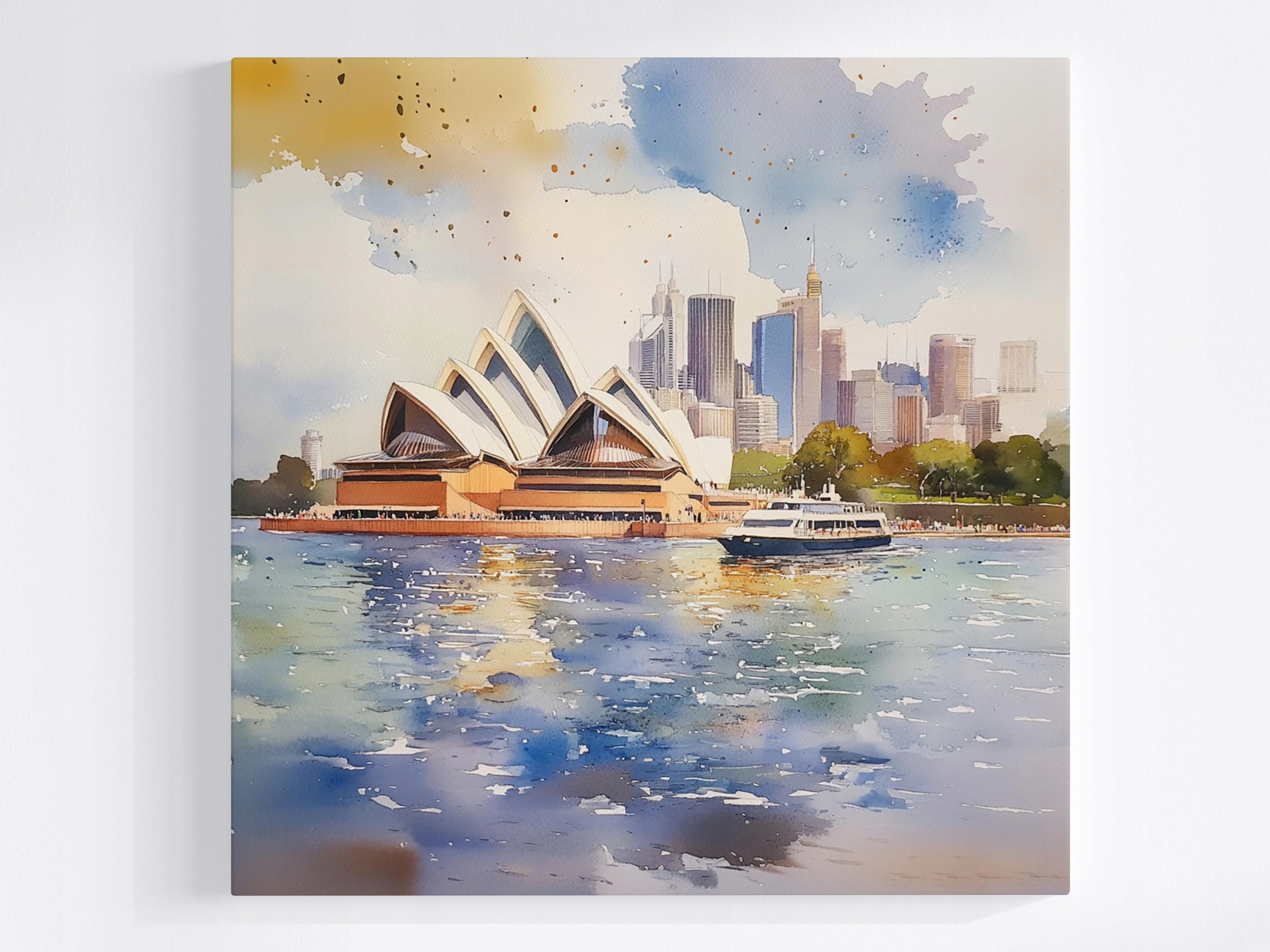 Obraz Na Plátně Canvas Město Sydney Austrálie Opera Panorama Pohled 60x60