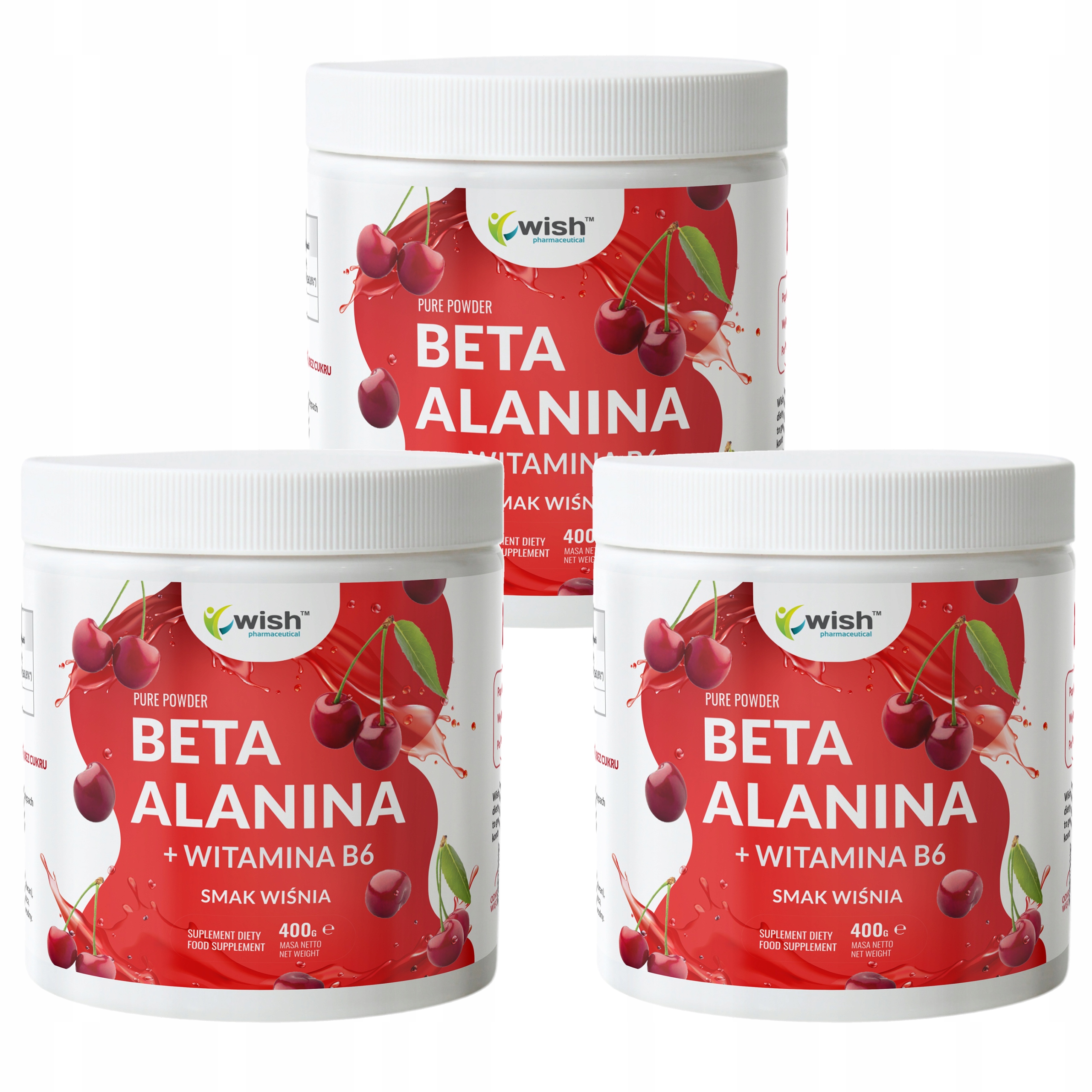 Beta Alanin 1200 g příchuť višeň Vytrvalost Čerpadlo Povzbuzení Energie Síla