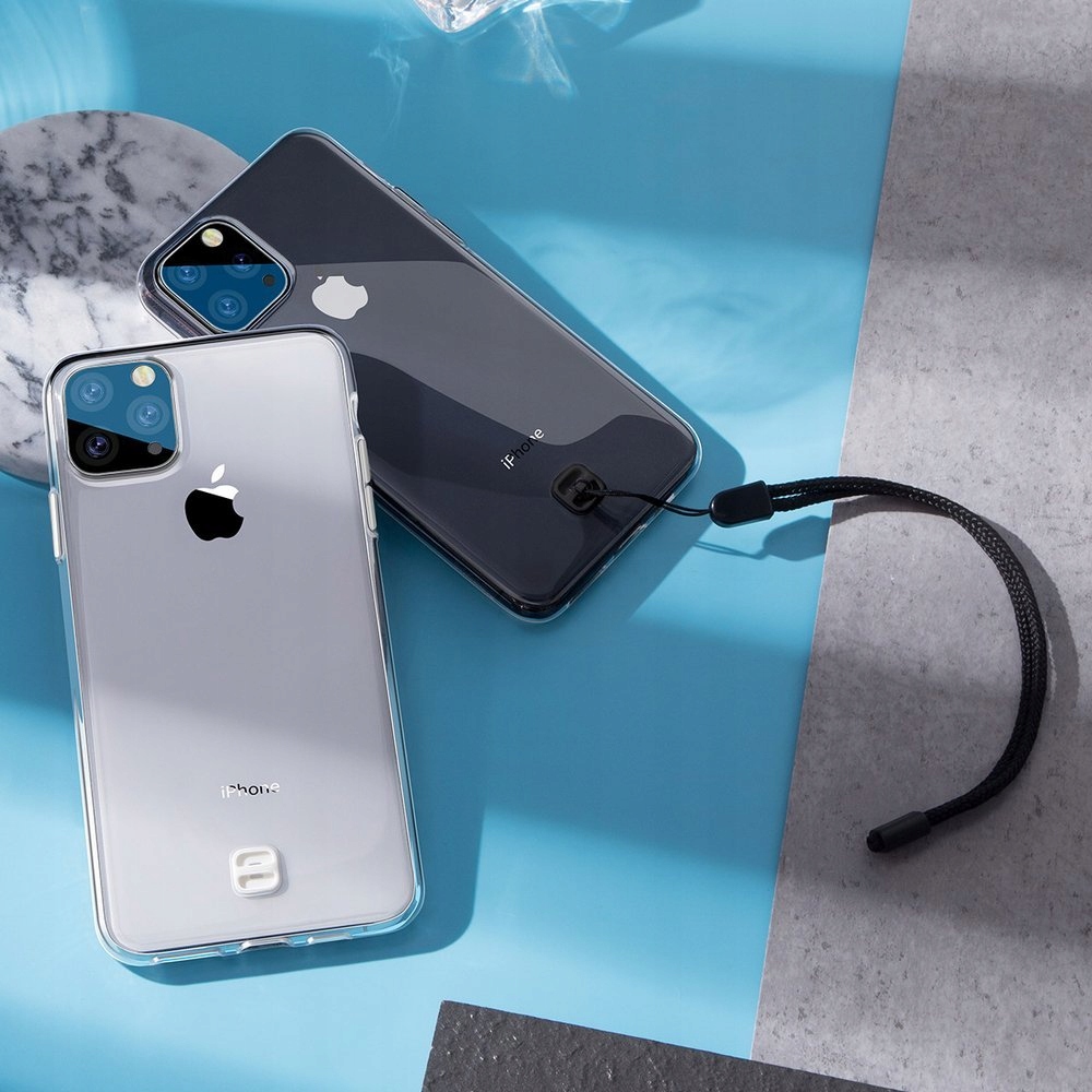 

Baseus Solidne etui żelowe+smycz do iPhone 11 Pro