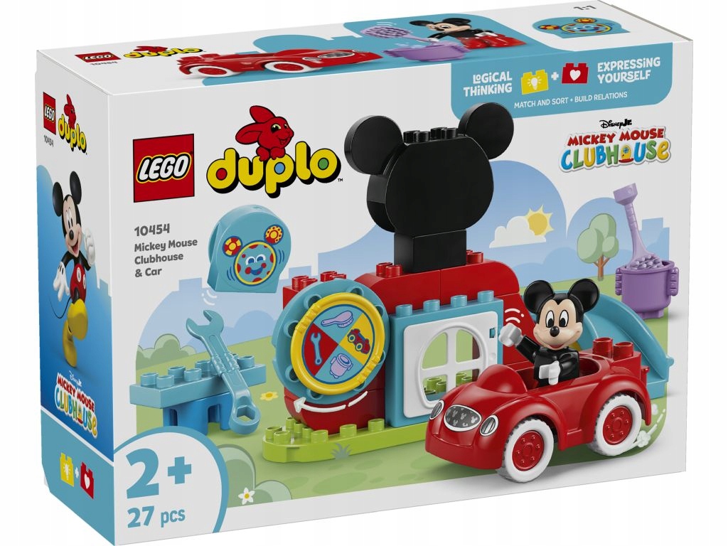 Lego Duplo Klub Přátel Myšky Mickey A Auto, Sada Kostek 10454