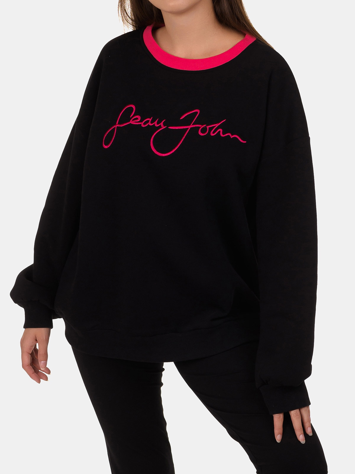 

Bluza Damska Dresowa Oversize Bawełniana czarny XL