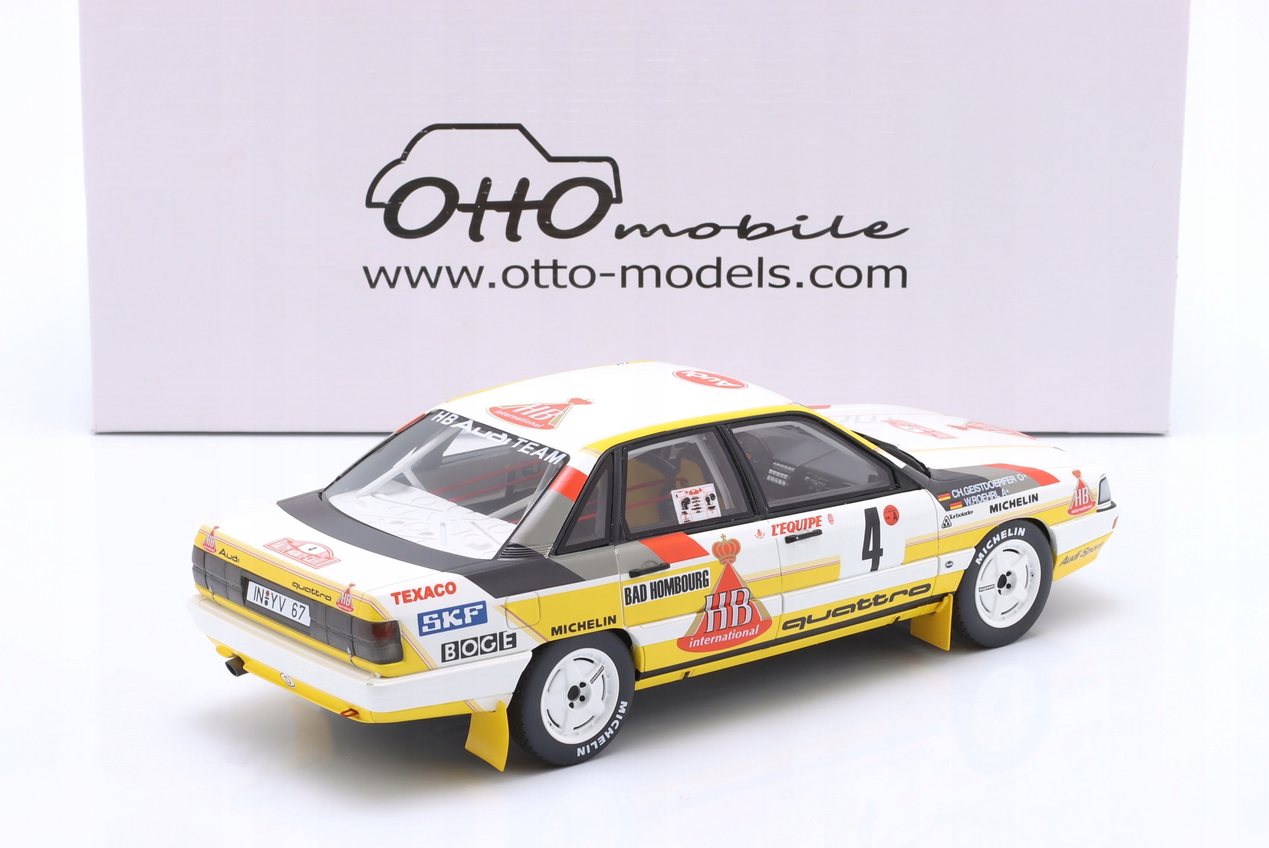 Audi 200 Quattro #4 W.Rohrl Rally Monte Carlo 1987 1:18 Otto OT439 Marka Otto mobile