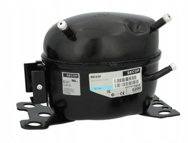 Sprężarka BD35F Danfoss Do Lodówek W Samochodach, Bez Modułu, 12/24V DC50Hz