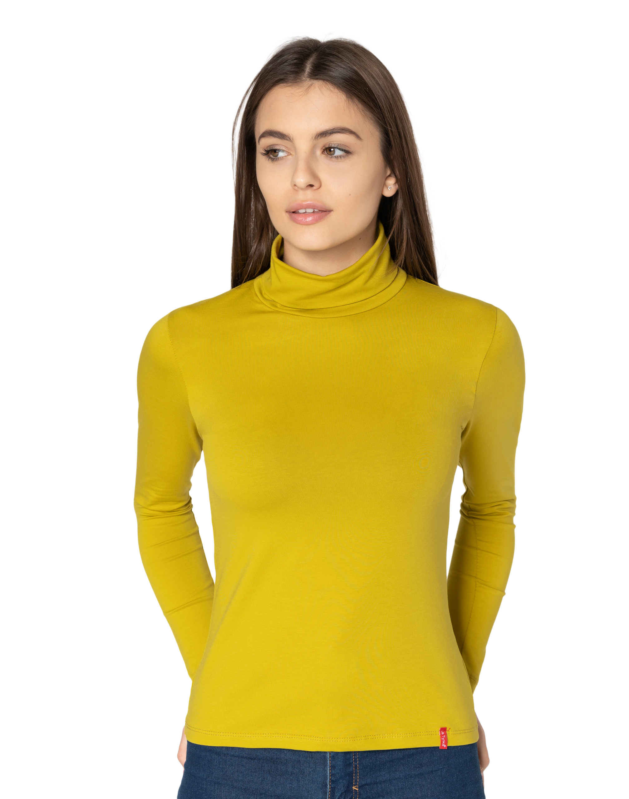 

Golf Damski Cienki Sweter Golfy 8112-14 r S/m