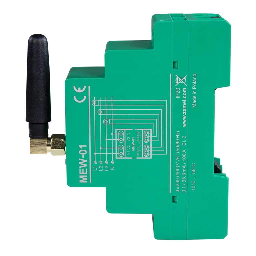 Monitor energii elektrycznej Wi-Fi 3F+N Kod producenta MEW-01