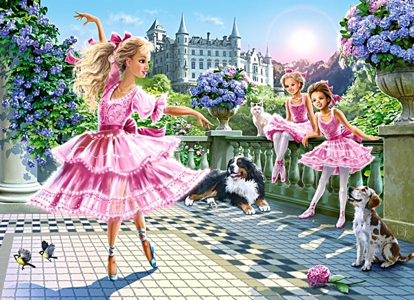 

Puzzle 180 Baletnice Zamek Księżniczki 7+ Castor