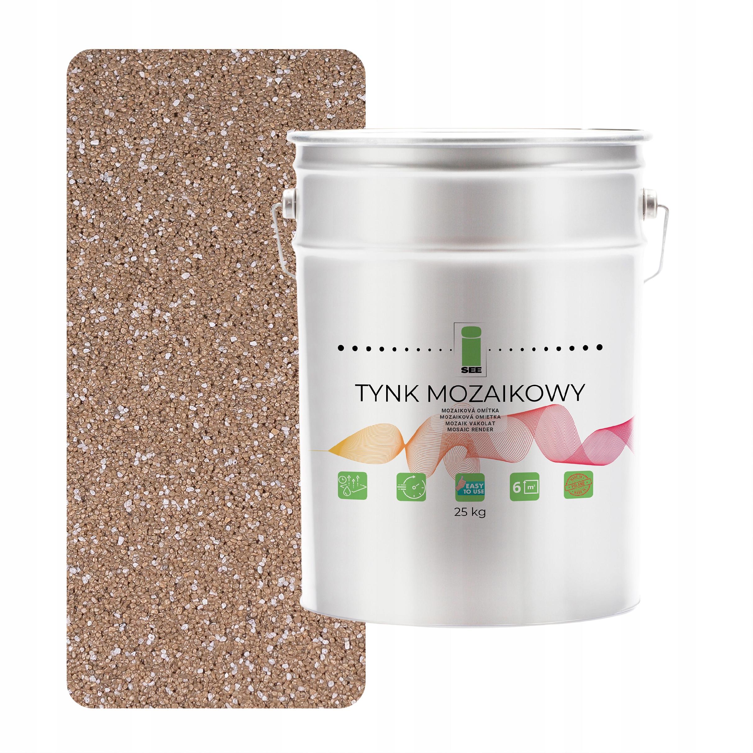 Mozaiková omietka Živá Béžová 25KG Mrazuvzdorný Marmolit Odolný voči Uv žiareniu M65