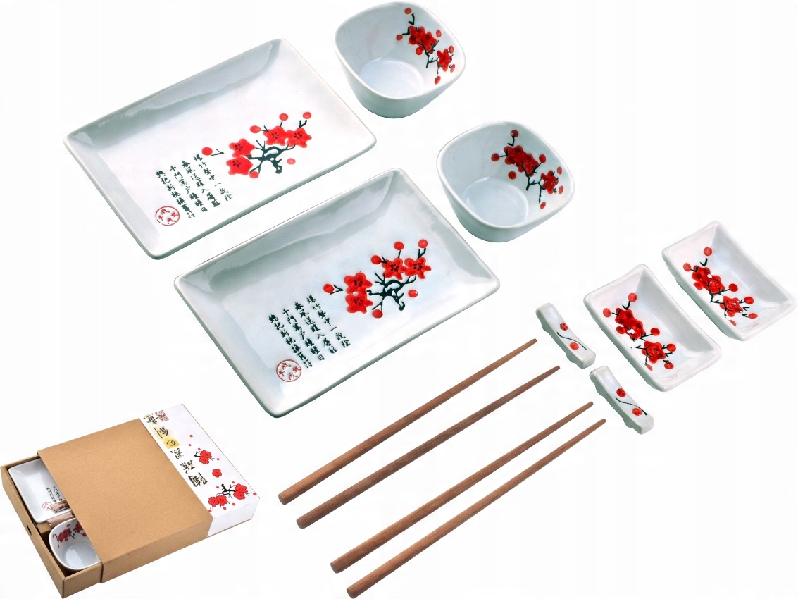

Biały Zestaw do sushi dla 2 osób 10 elementów