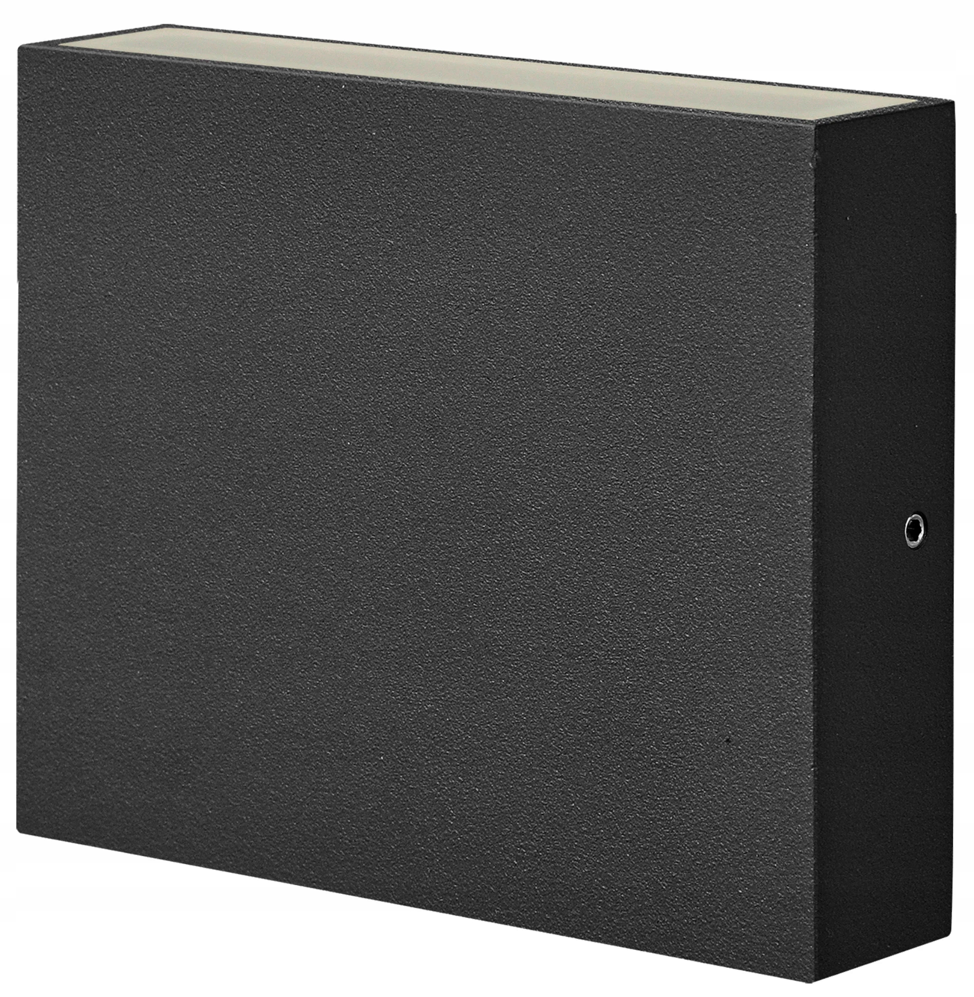 Venkovní zahradní nástěnné Led svítidlo čtvercové, horní a dolní část, černé Polux