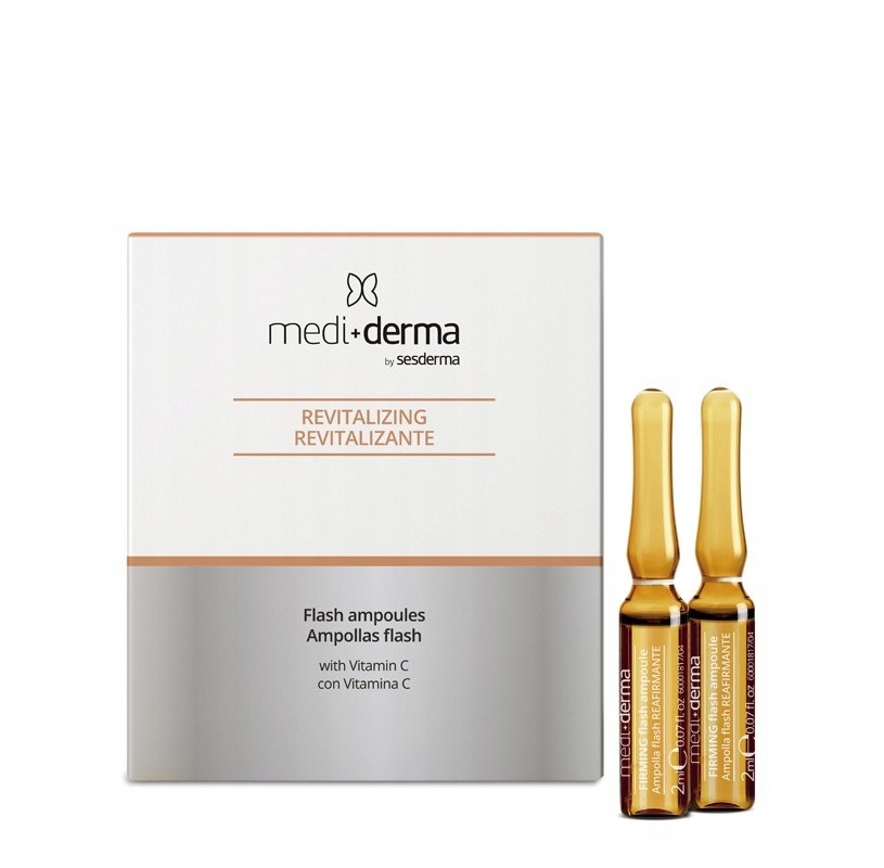 Orginał Mediderma Flash & Go Glowing active ampułki 5x2ml