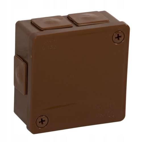 

VP-22 Puszka n/t 86x86x40mm IP55 Gumowa Brąz