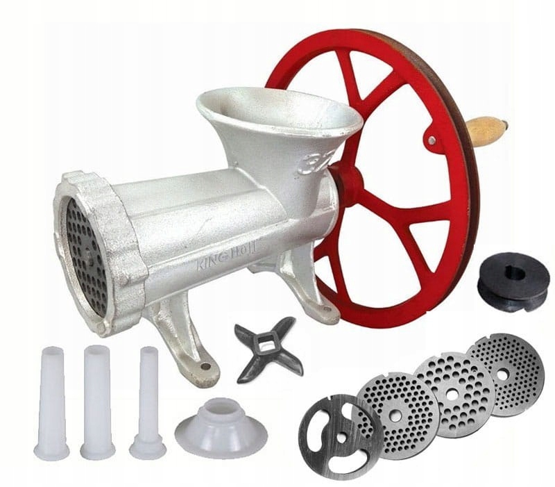 Maszynka Żeliwna Do Mielenia Mięsa #32 z Kołem KiNGHOFF KH-1432