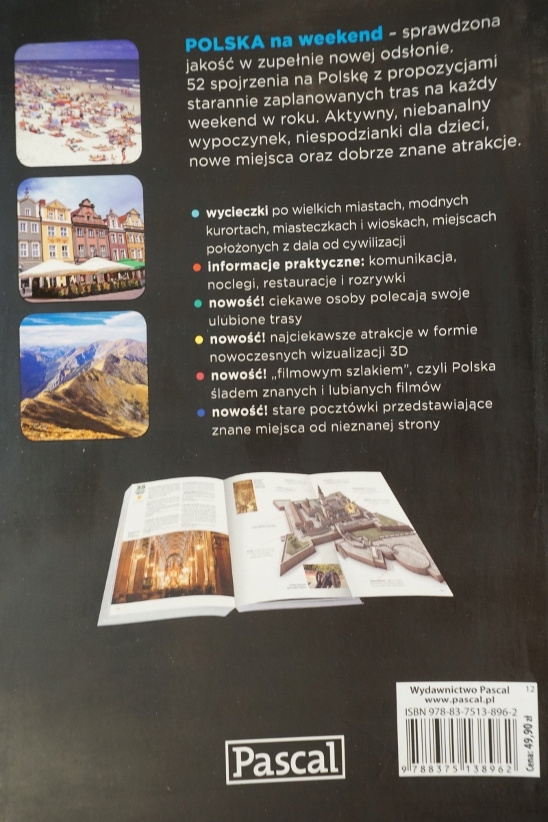 POLSKA PASCAL 52 TRASY na WEEKEND Nośnik książka papierowa
