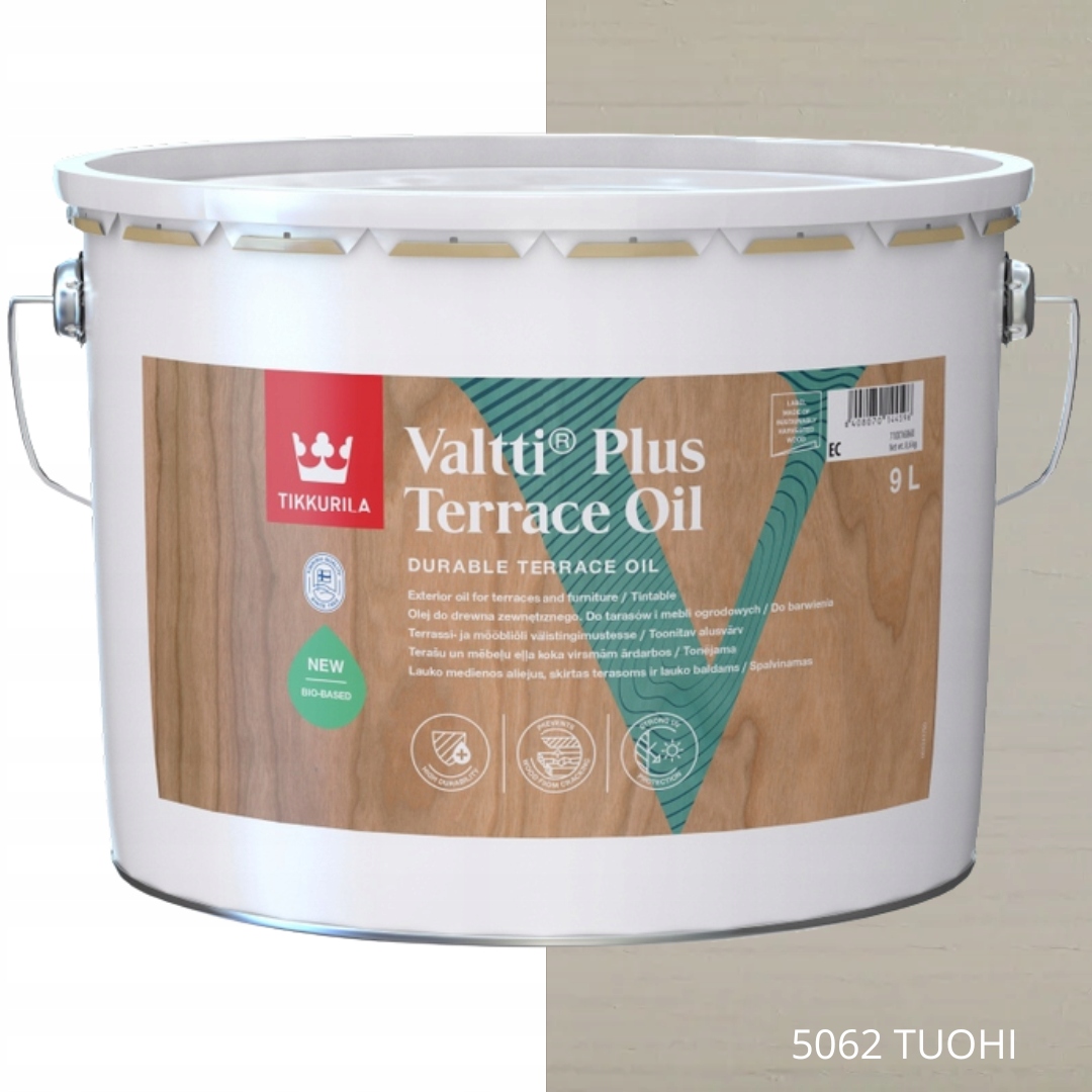 Tikkurila Olej Do Drewna Valtti Plus Terrace Oil 9L Kolor 5062 Tuohi