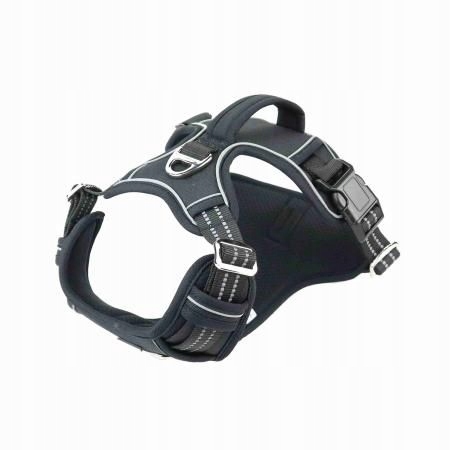 Levně Barry King Postroj pro psa černý, materiál L