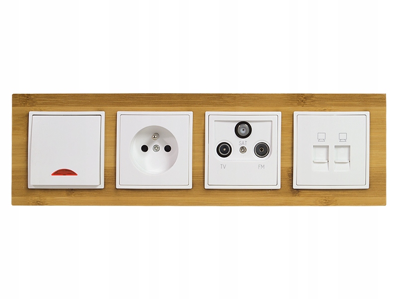 Wyłącznik przełącznik schodowy MODERN biały Kolor biały