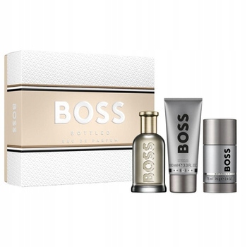 Hugo Boss Bottled Edp 100ml żel 100ml dezodorant sztyft 75ml Zestaw