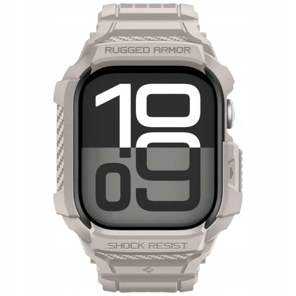 Pouzdro Spigen Rugged Armor Pro V2 pro Apple Watch 10/11 (46mm) dune béžové