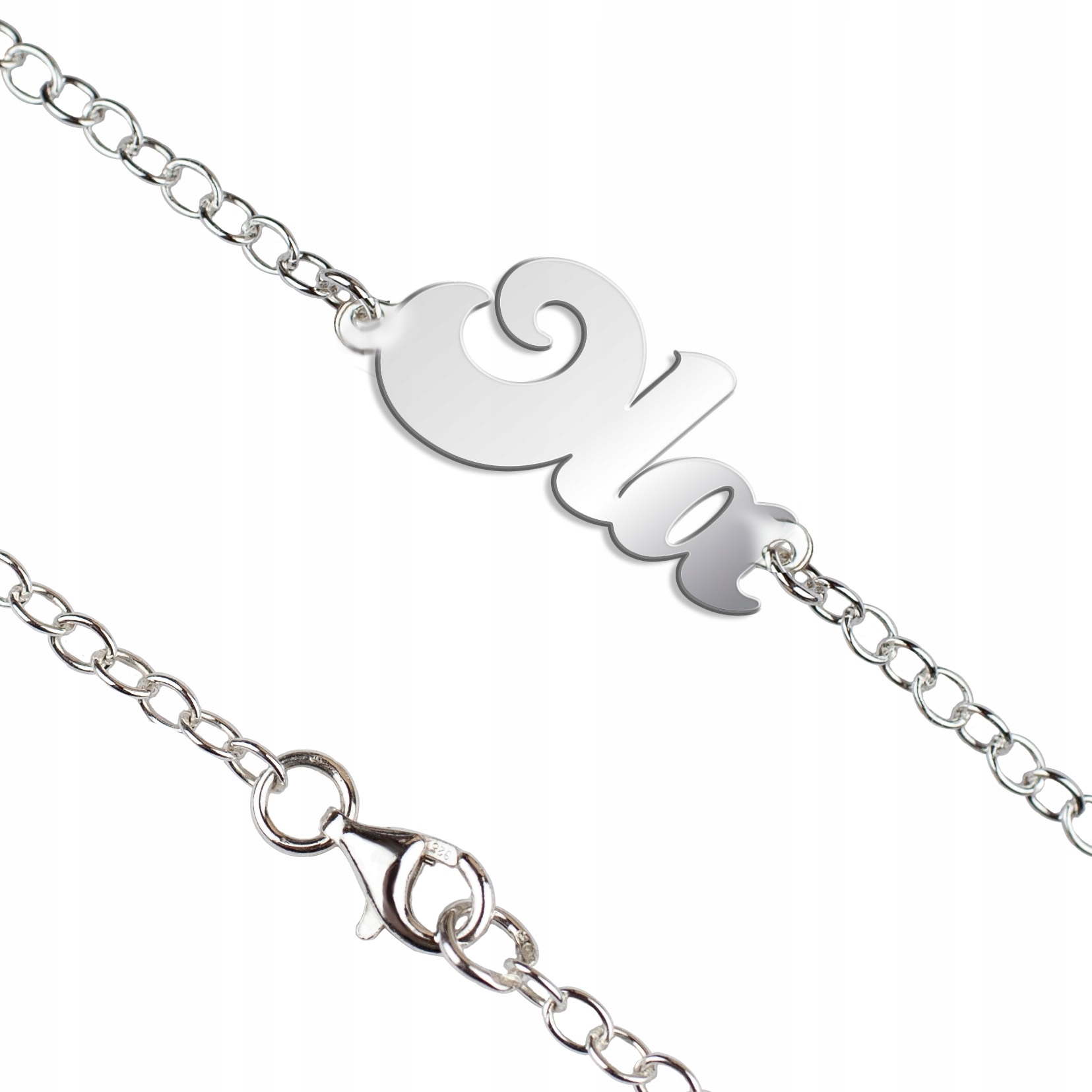 Stříbrný Náhrdelník S Jménem Ola 925 Libovolné Jméno