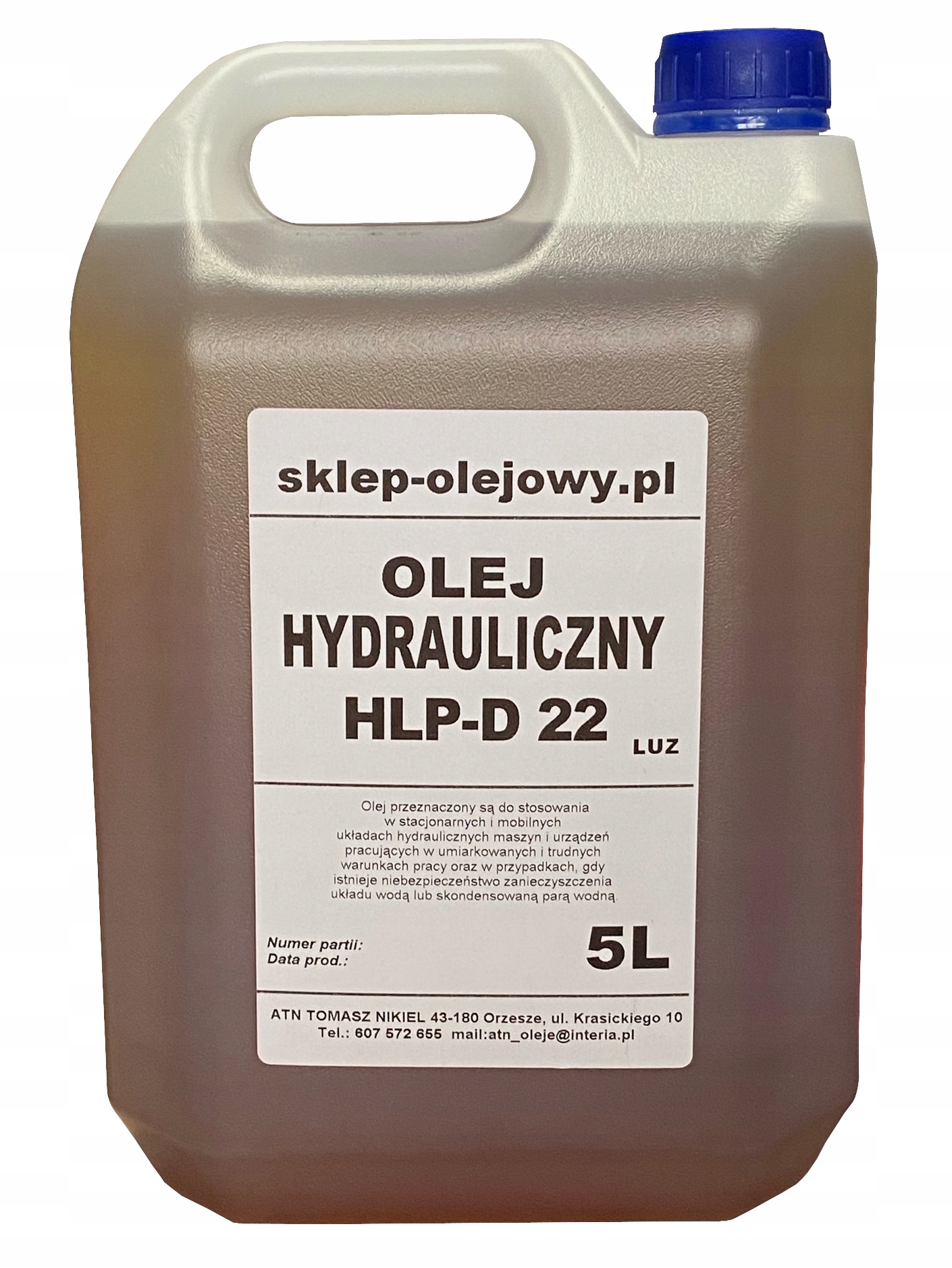 

Olej Hydrauliczny Hlpd Hlp-d 22 5L