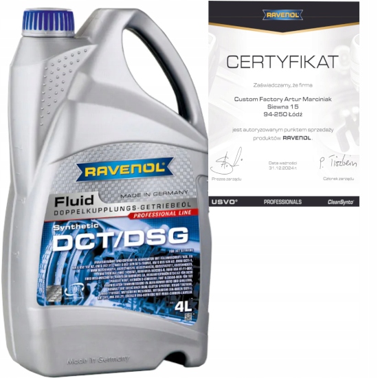 RAVENOL DCT/DSG GETRIEBE FLUID 4L - OLEJ PRZEKŁADNIOWY