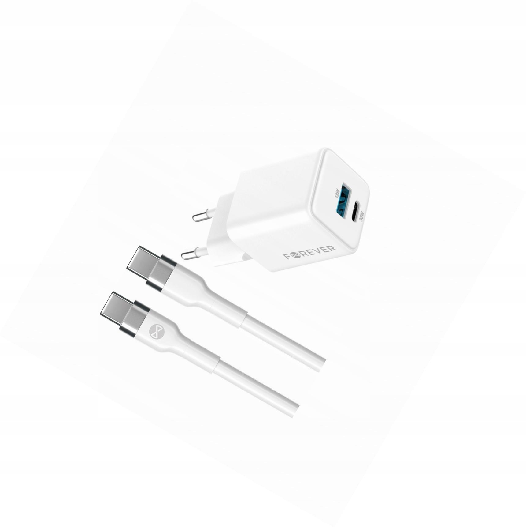 Szybka ładowarka GaN 30W Usb i Usb-c z kablem do Samsung Galaxy M23 5G