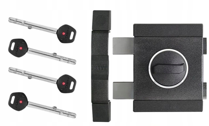 Zámek Gerda Tytan Zx Dlouhý klíč GT7 Grafit levý