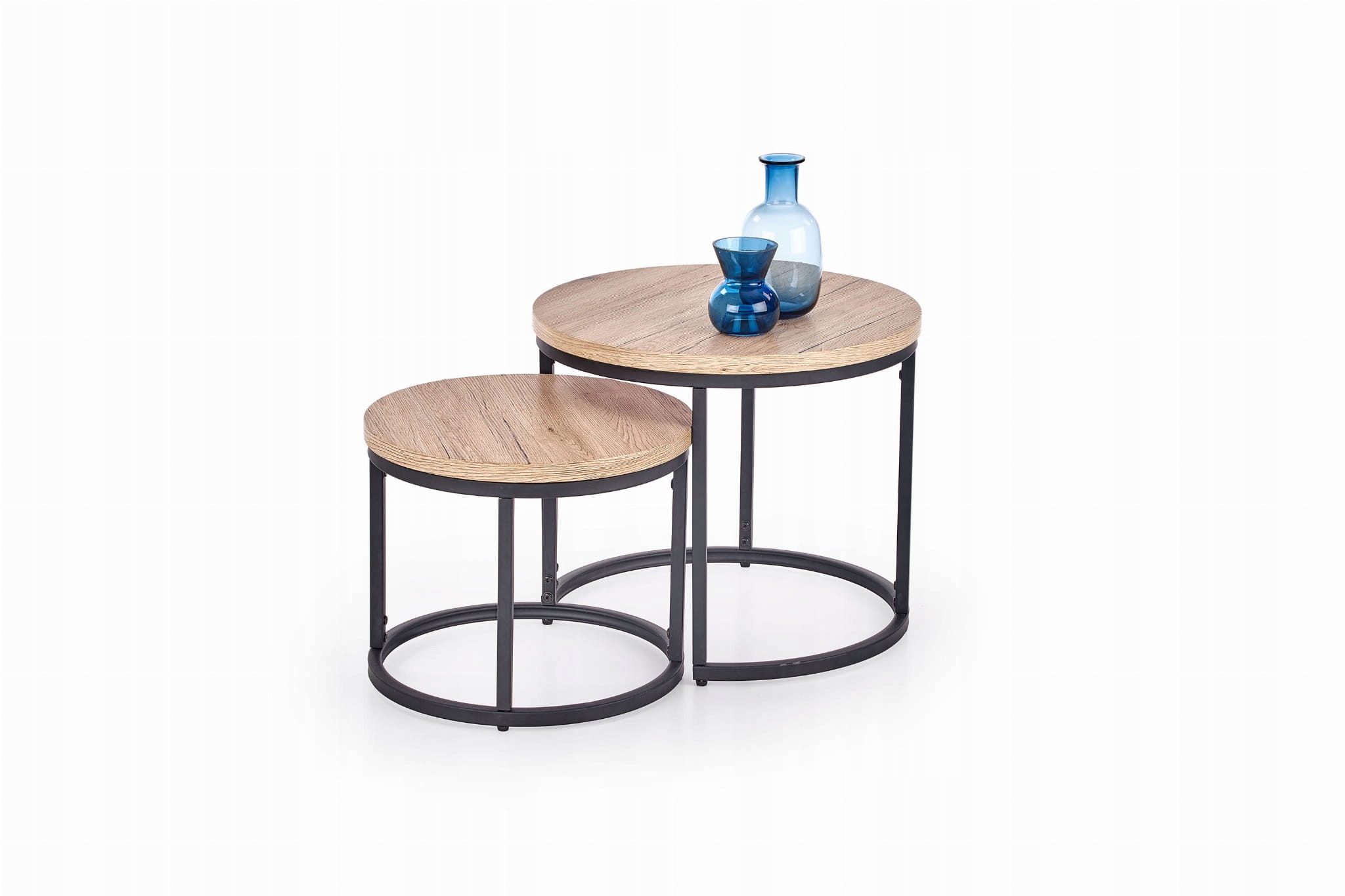 

Halmar Oreo zestaw dwóch ław dąb san remo czarny