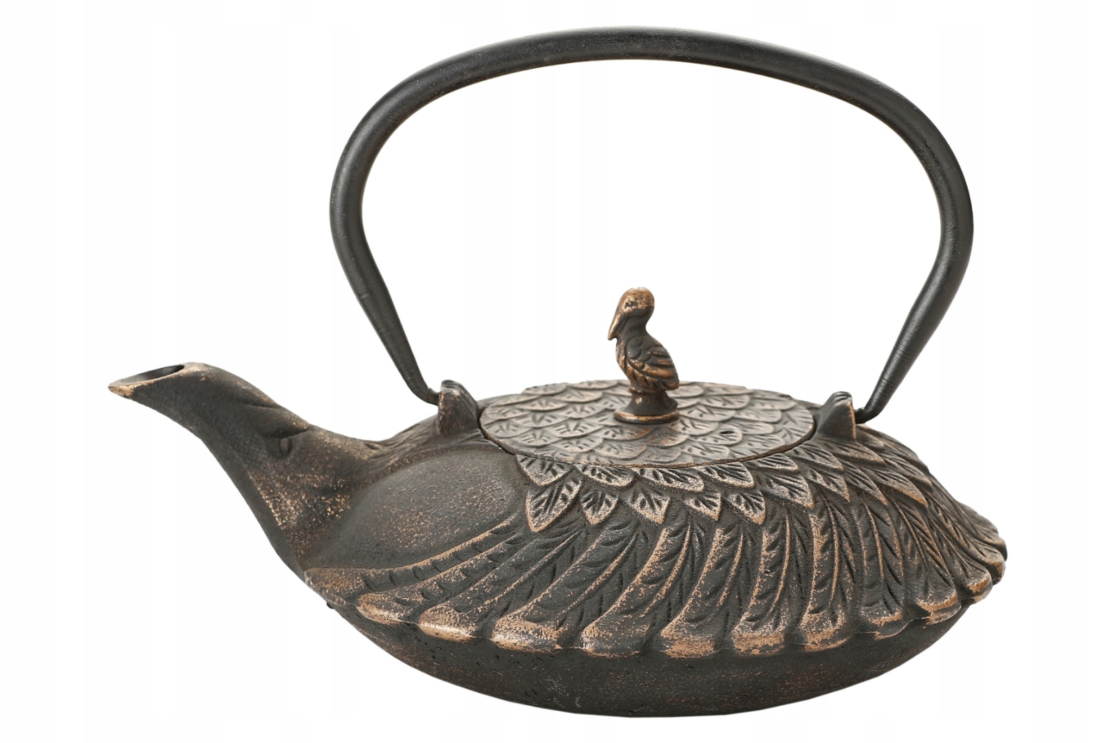 Levně Litinová konvice s konvičkou na čaj, černá