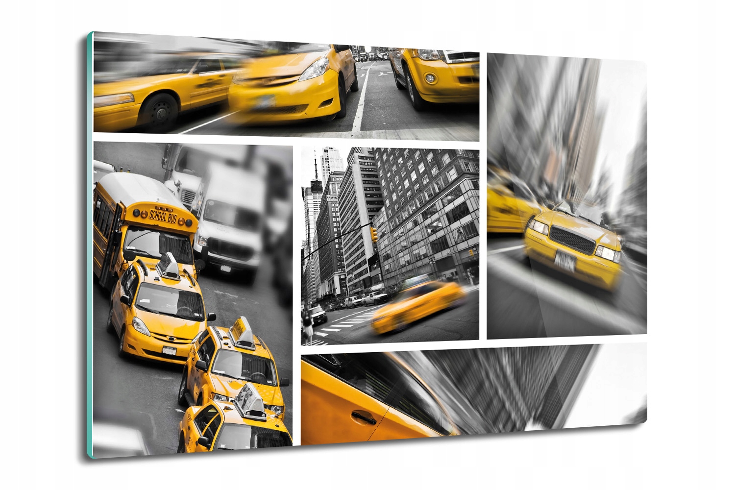 obdélníková deska jako dárek Taxi ulice auto 80x52