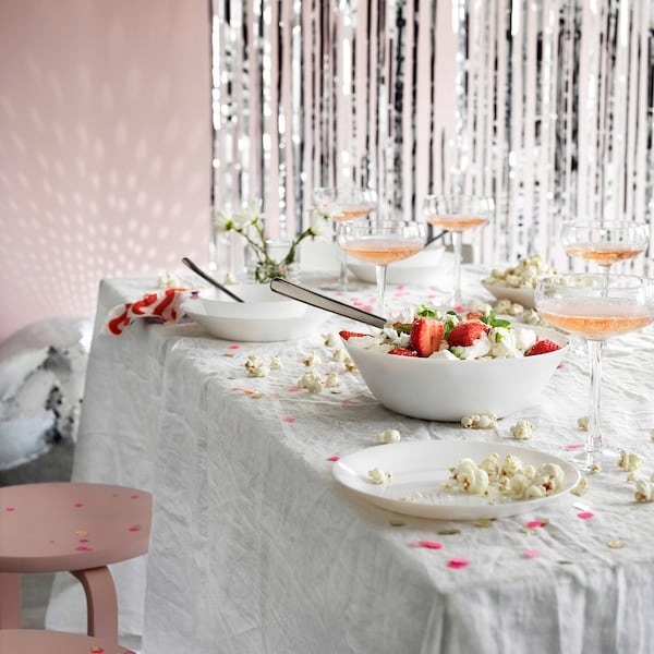 IKEA OFTAST ZESTAW TALERZY I MISEK ZASTAWA 32 SZT. Kolor biały