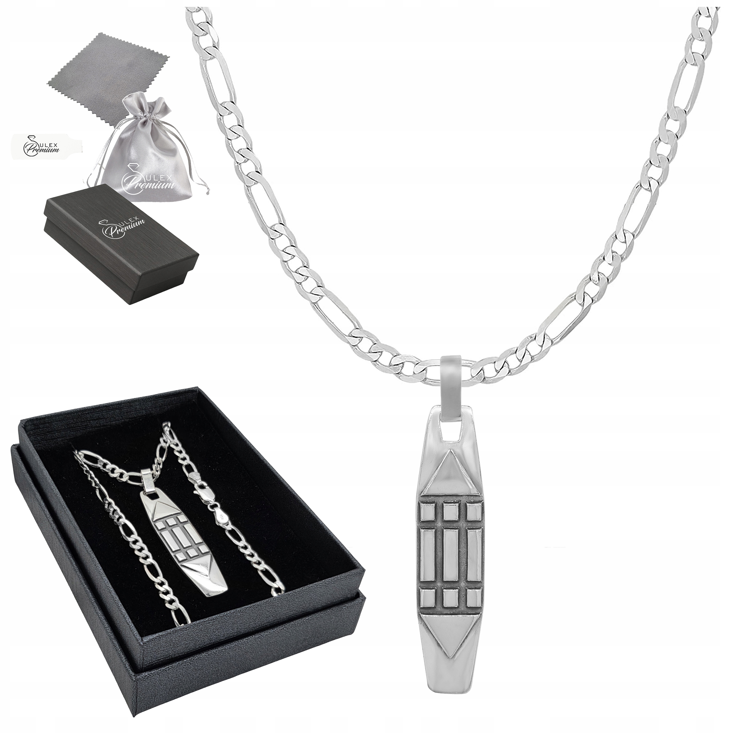 Náhrdelník Stříbro o ryzosti 925 Přívěsek Znamení Atlantů Pro Ni 50 cm