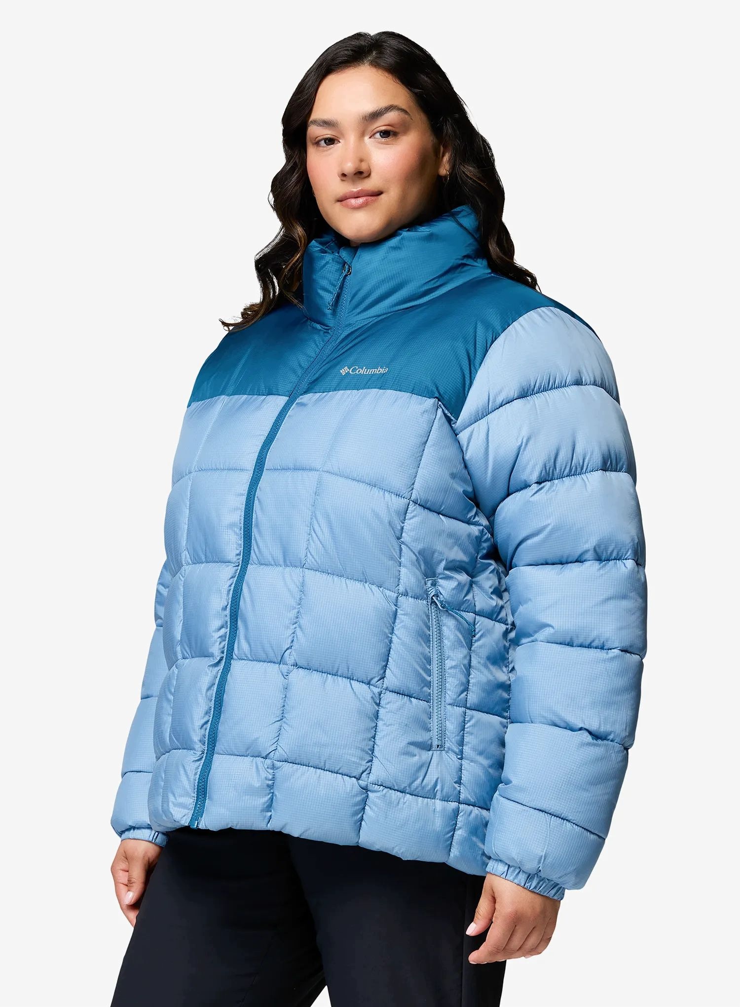 Dámská bunda Columbia Puffect III Full Zip Jacket rainy day/ph. modrá M