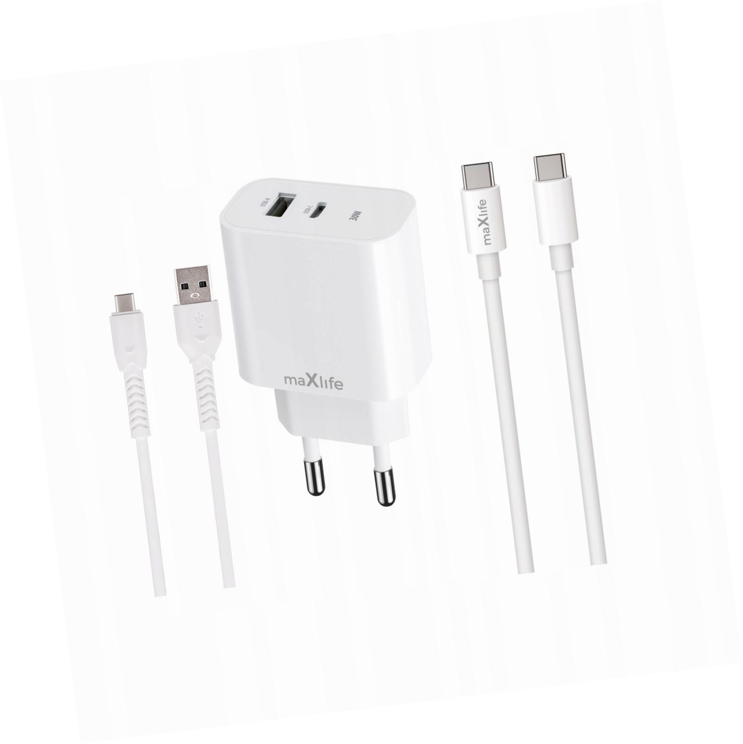 Szybka ładowarka 30W 2 wejścia z dwoma kablami Usb-c do Huawei P40 Lite