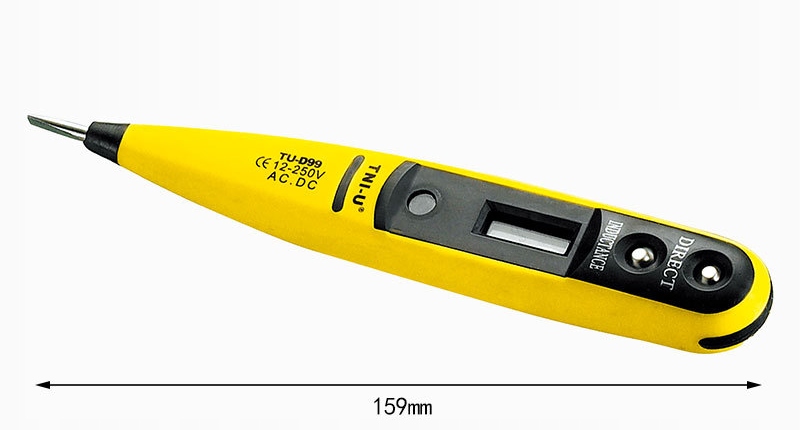 MIERNIK PRÓBNIK ELEKTRYCZNY DETEKTOR NAPIĘCIA TESTER WOLTOMIERZ LCD EAN (GTIN) 5901182000015