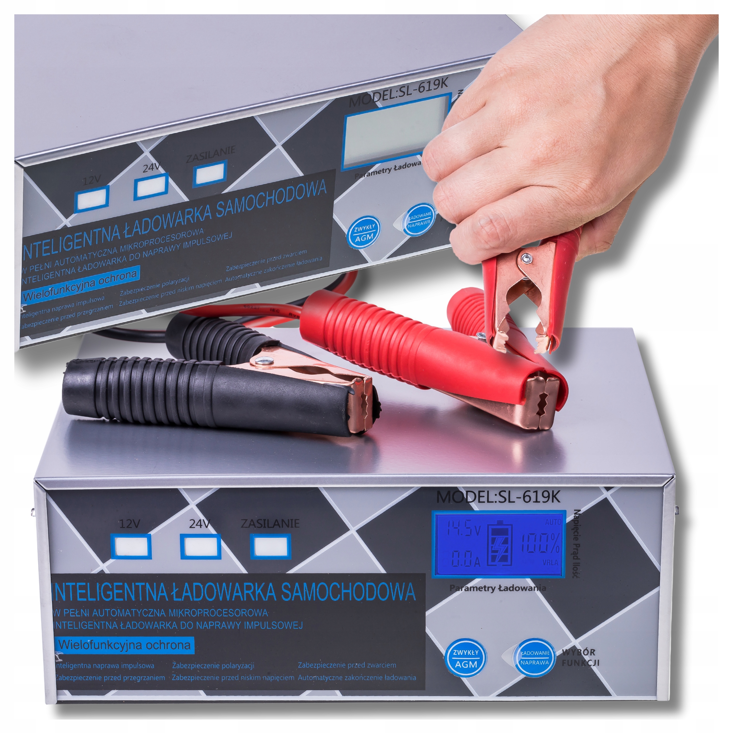 Usměrňovač do auta pro baterie 24V 12V 20A Agm Start-stop Automat