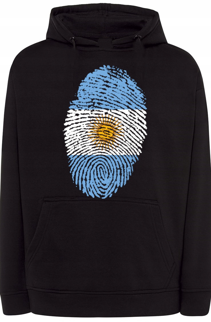 Argentina Mikina Otisk prstu Kapuce Pánská vel. S