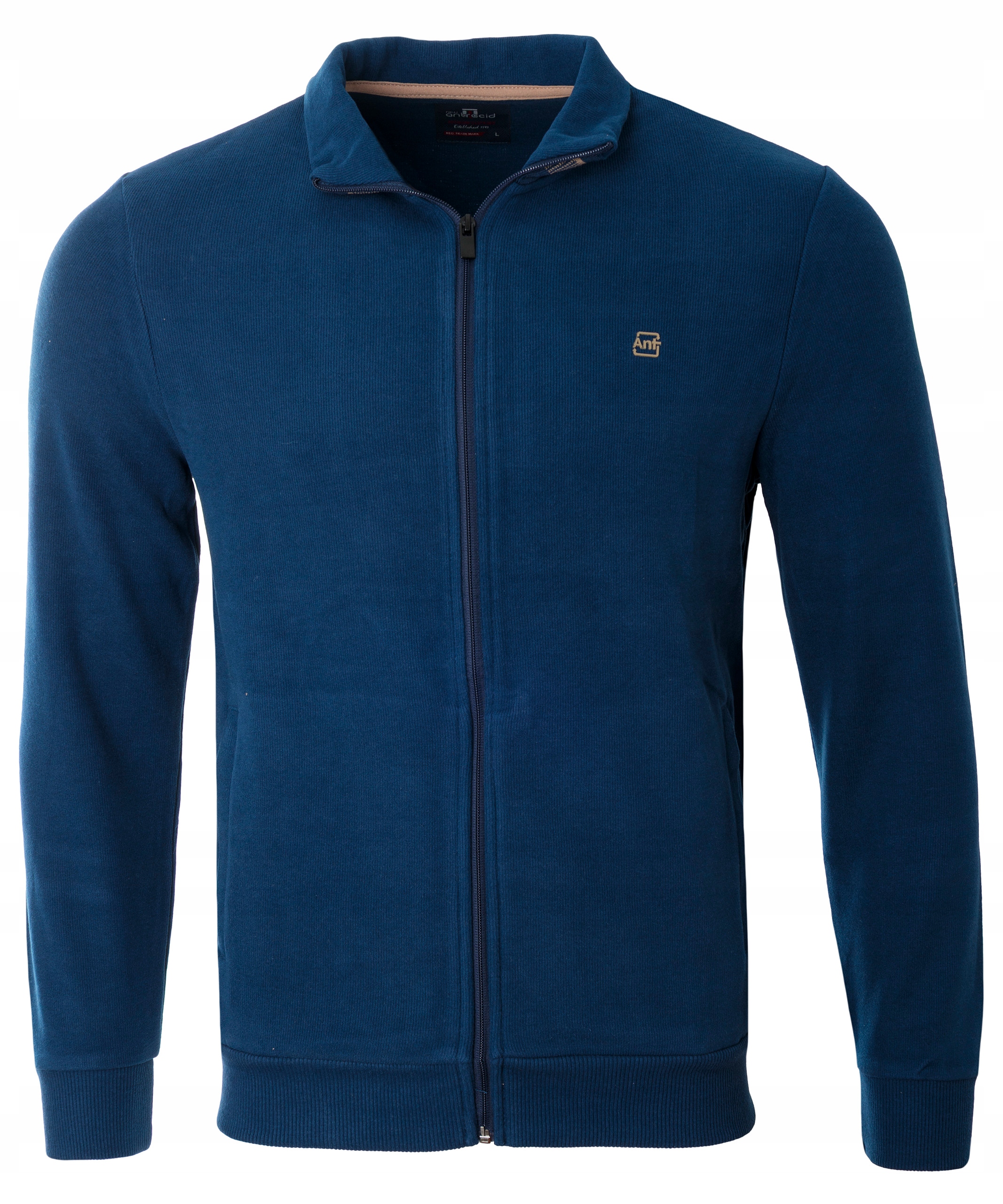 Pánská Rozepínací Mikina Svetr Se Zipem Hladká Turecká Velká Chabrová Velikost 3XL