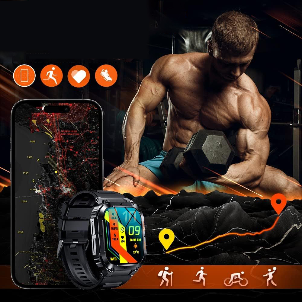 ZEGAREK SMARTWATCH MĘSKI K57PRO SPORT SMART WATCH WIELOFUNKCYJNY Model inny