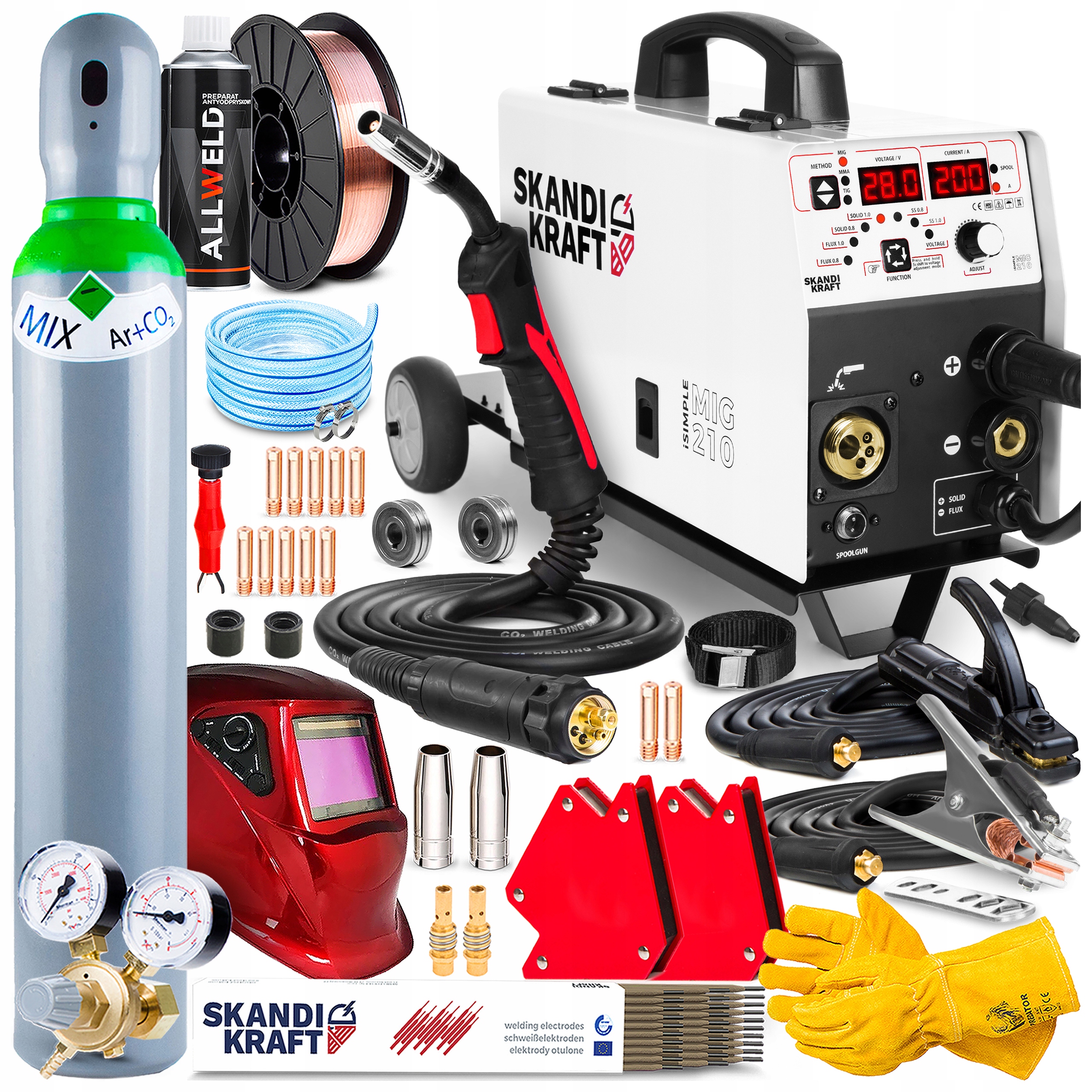 Invertorová Svářečka Skandi Kraft Isimple Mig 210 Cart 230V 200A